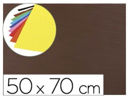 Goma EVA ondulada Liderpapel 50x70cm. 2,2mm. de espesor marrón